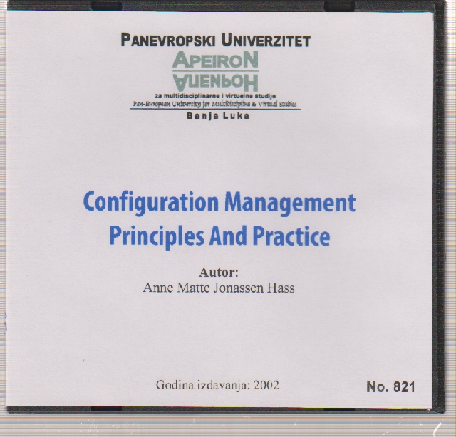 Configuration Management Principles And Practice